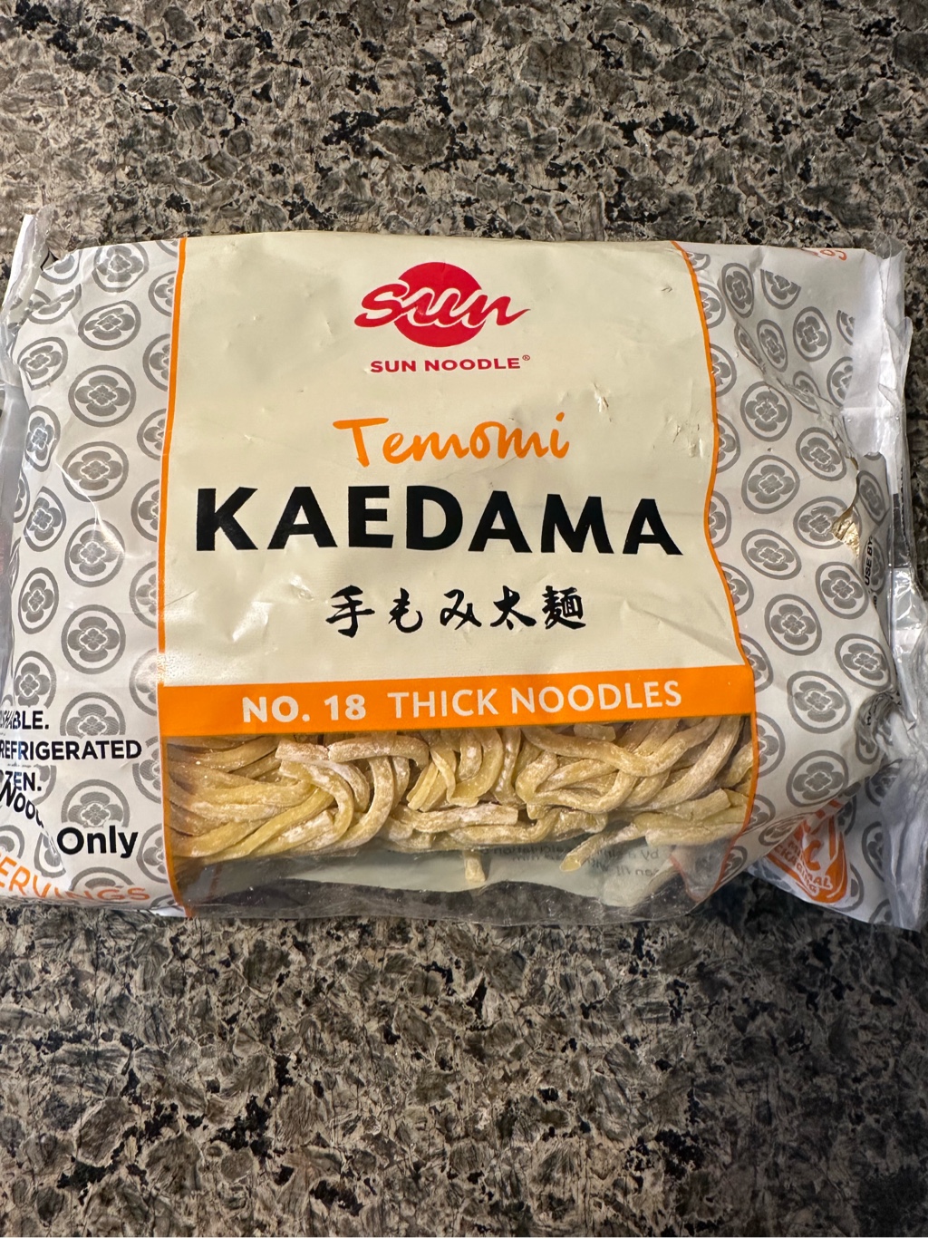 Get Sun Noodle Temomi Thick Noodle, Frozen 2 Servings 11 oz