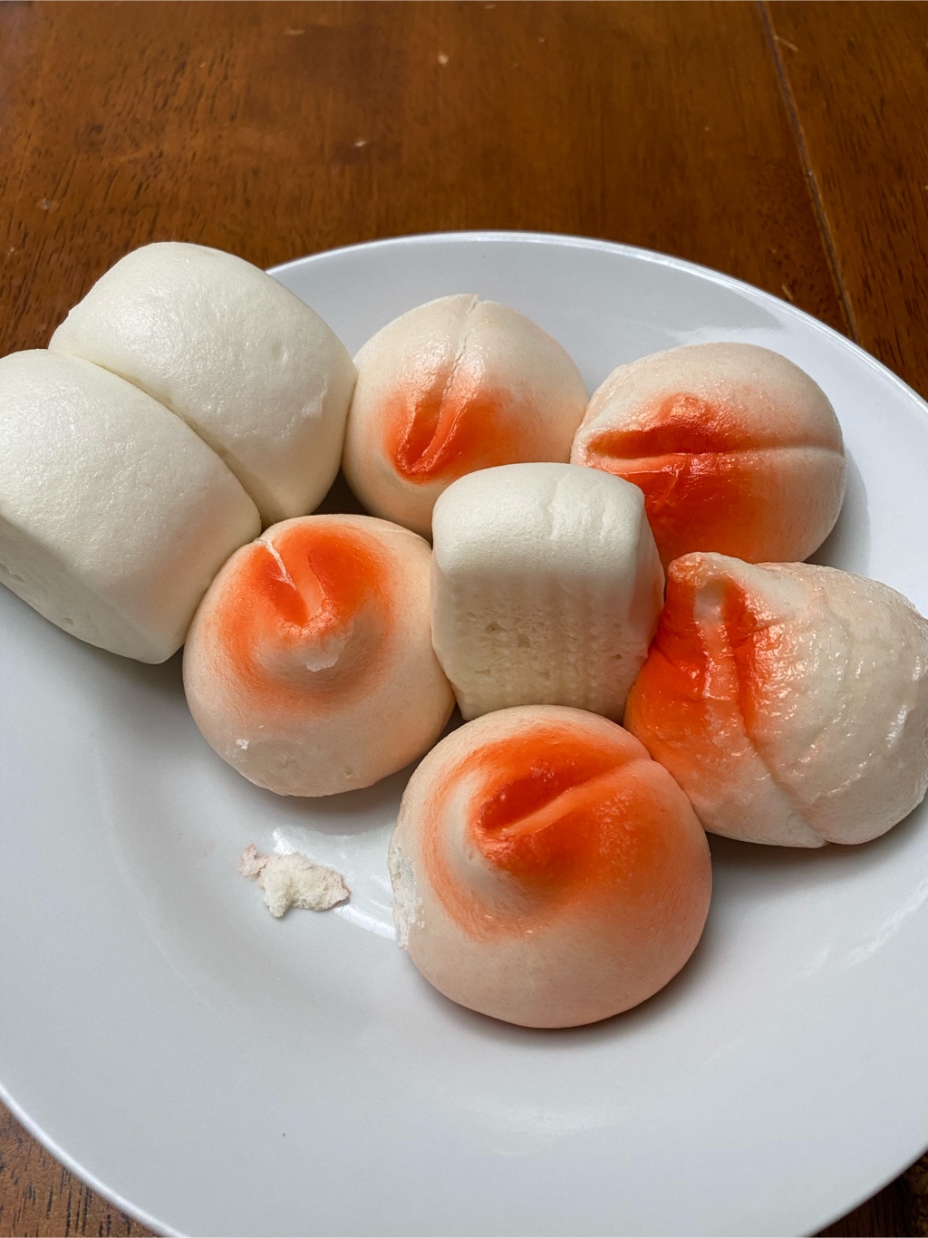 Get Sanquan Peach-Shaped Sweet Red Bean Paste Buns Delivered