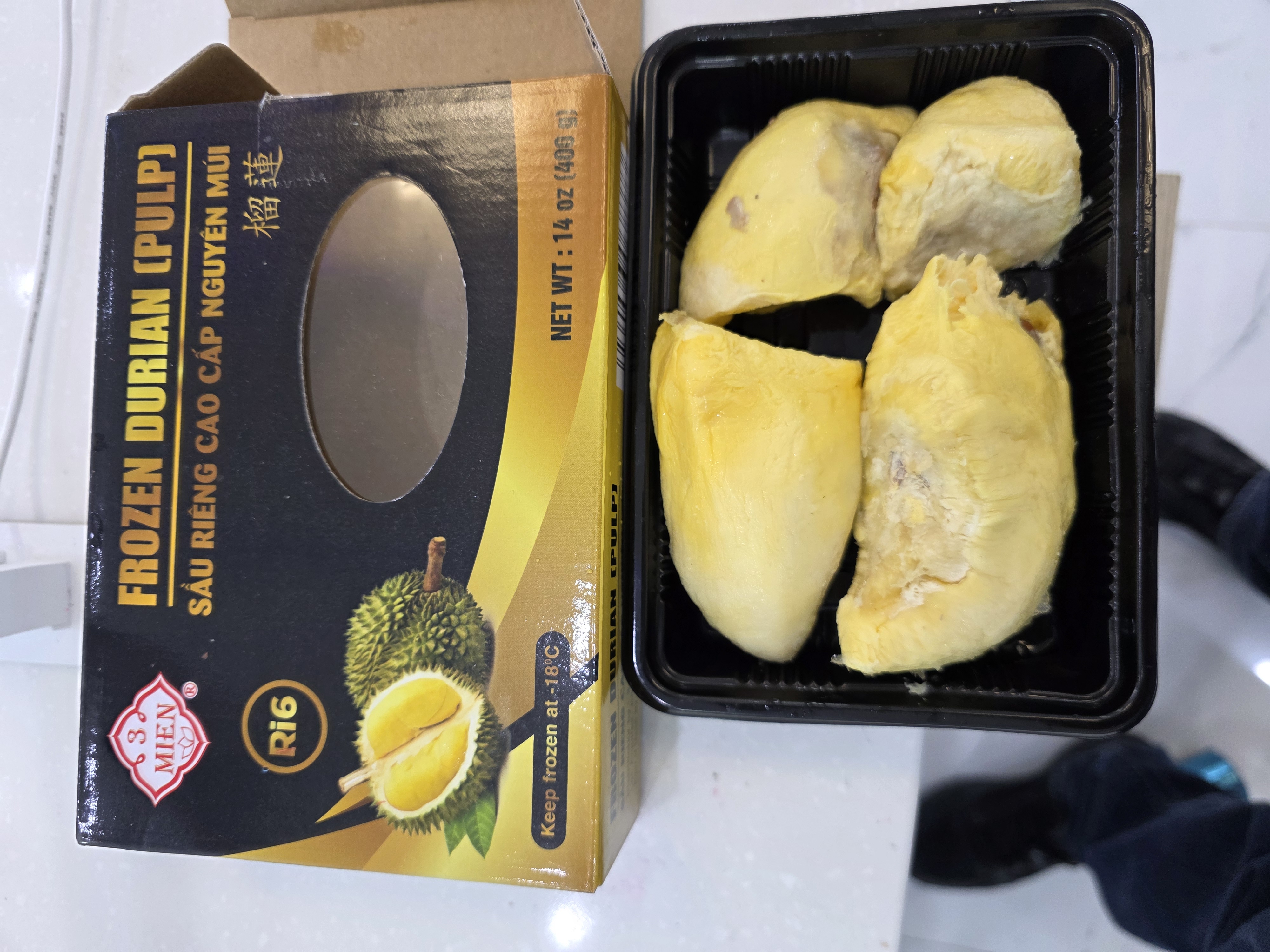 Sầu Riêng Ri6 Nguyên Múi Cao Cấp 3 Miền, Đông Lạnh 14 oz - Weee!