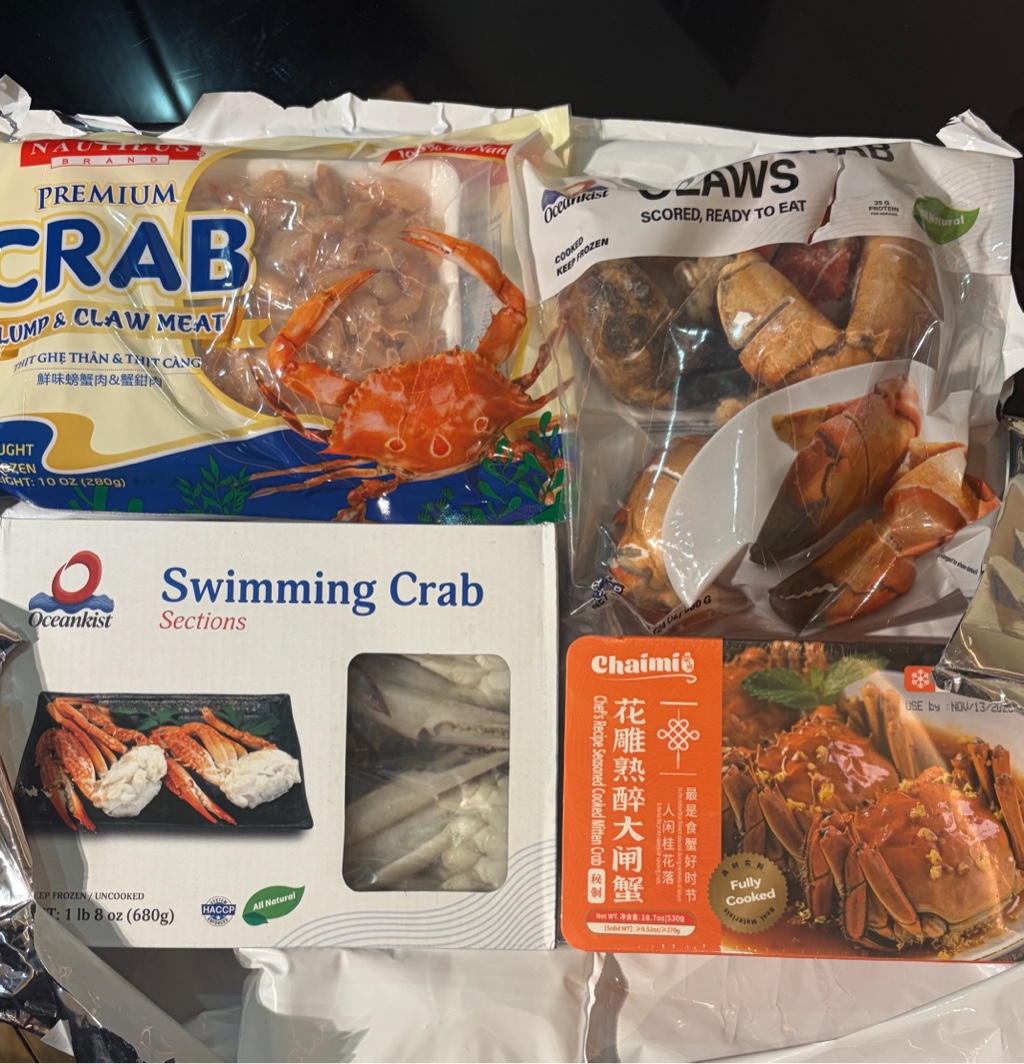 Oceankist 2025 季大号冷冻熟蟹钳1.5 磅- Weee!