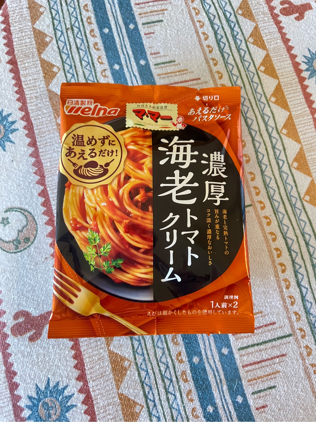 日清 ママー パスタソース 濃厚海老トマトクリーム 160 グラム - Weee!