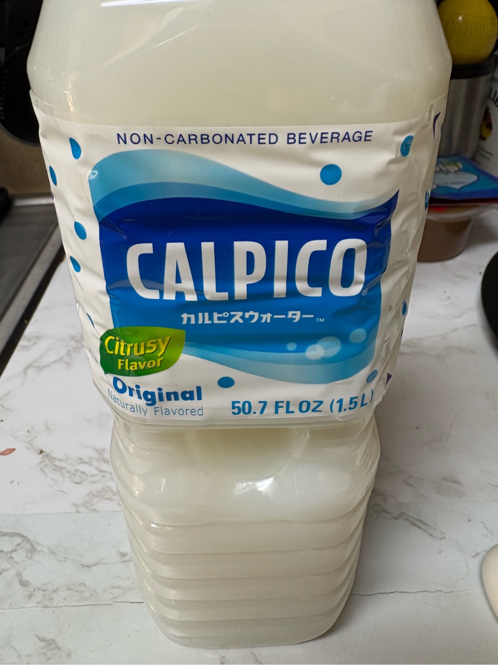 Get Calpico Non-Carbonated Soft Drink, Citrusy Flavor 50.7 fl.oz