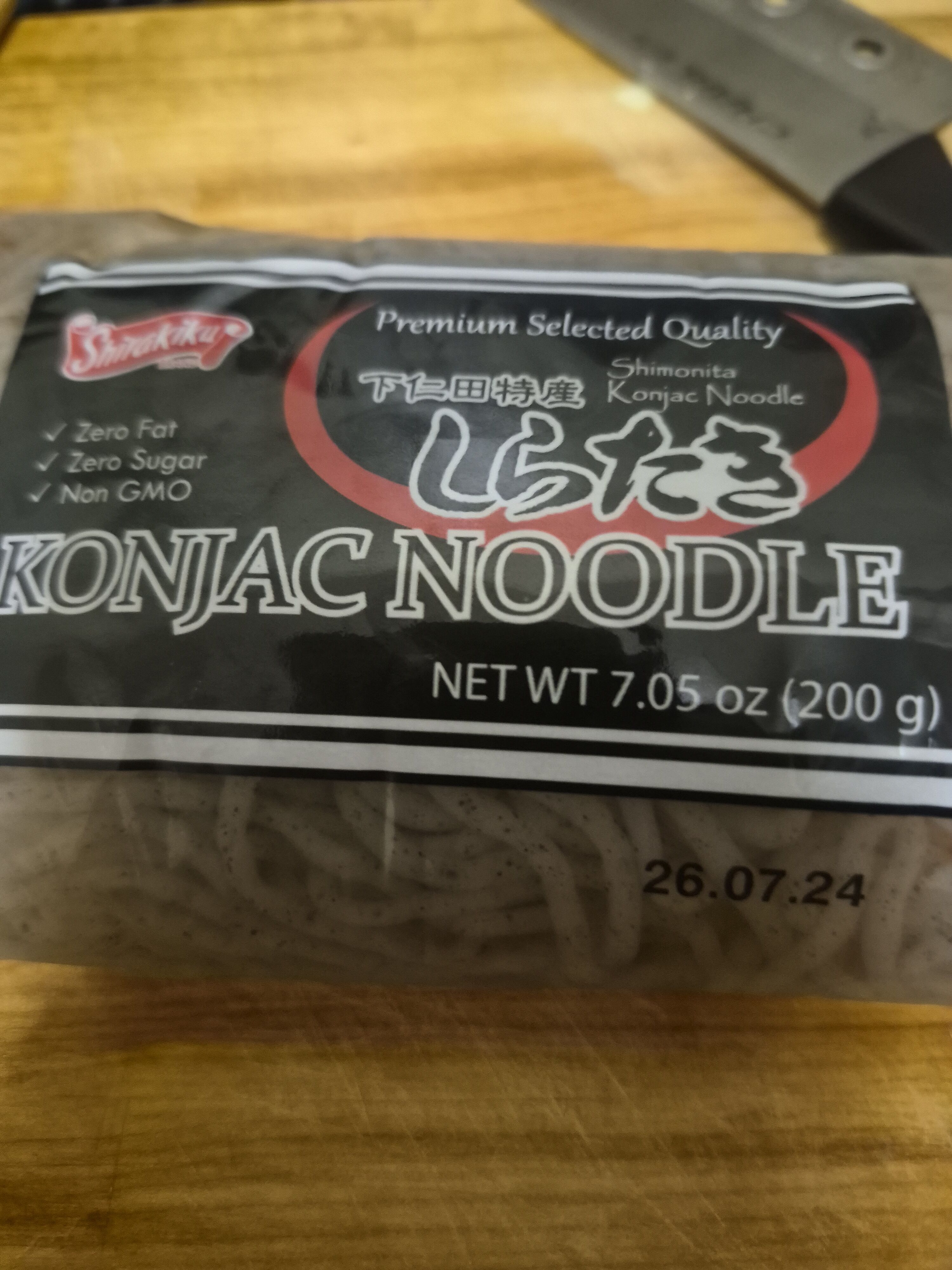 下仁田特産 しらたき 糸こんにゃく 黒 200g 7.05 オンス - Weee!