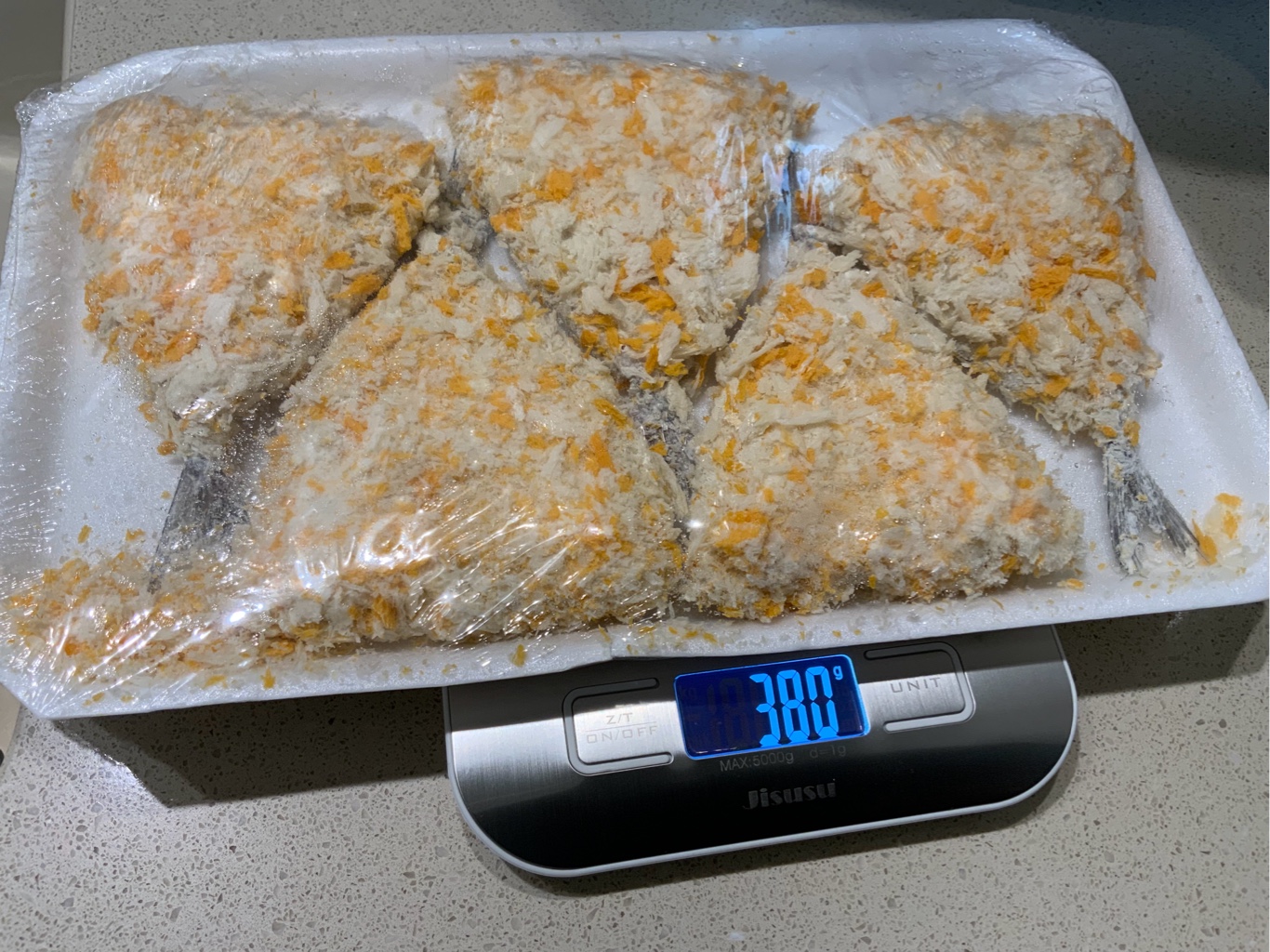 あじふらい フライ用あじ パン粉付 冷凍 5個入 340g - Weee!