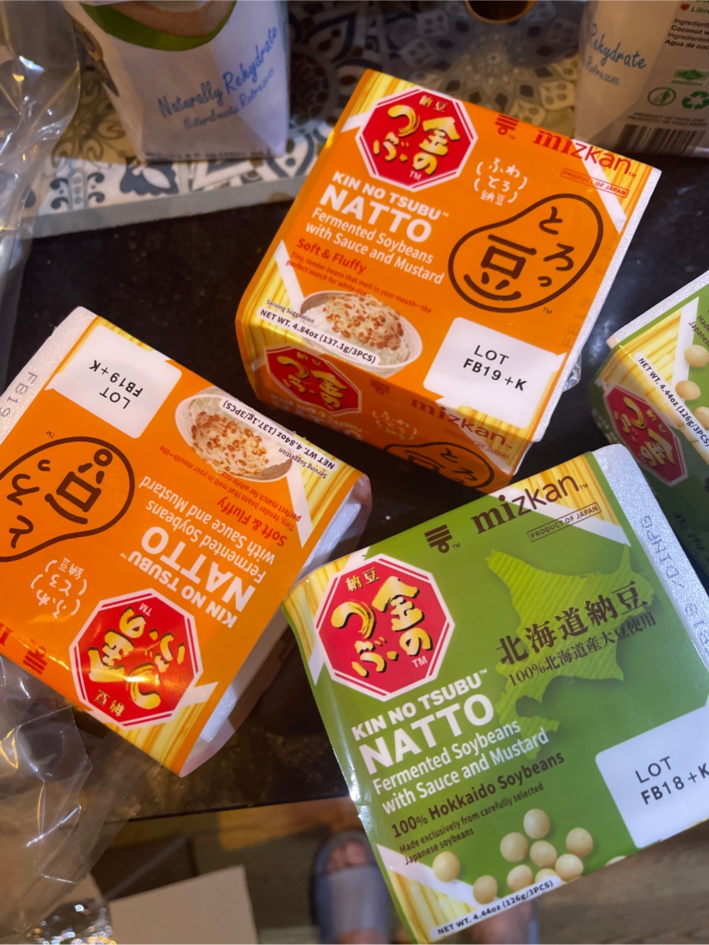 Get Mizkan Kintsubu Toromame Natto Rich Flavor Frozen 3pk 4.84 oz