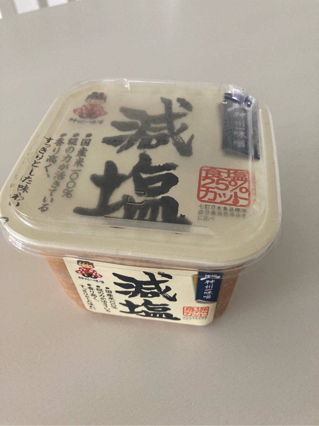 神州一味噌 減塩 味噌 750g 1.65 ポンド - Weee!