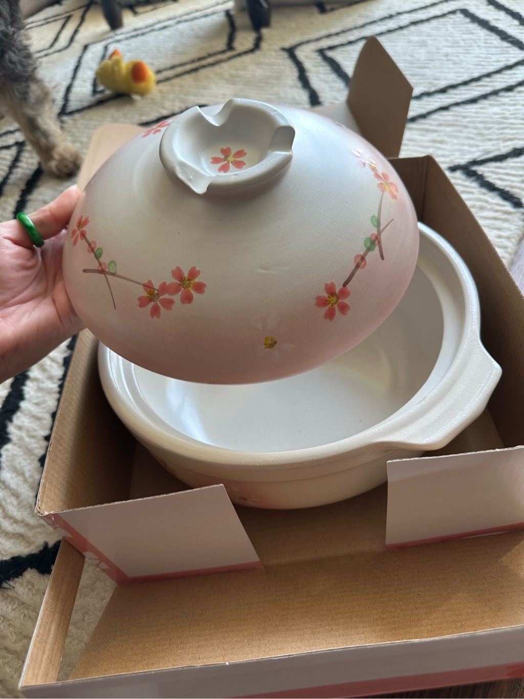 Get Pearl Life Japan Donabe Clay Pot Cherry Blossom Sakura Biyori