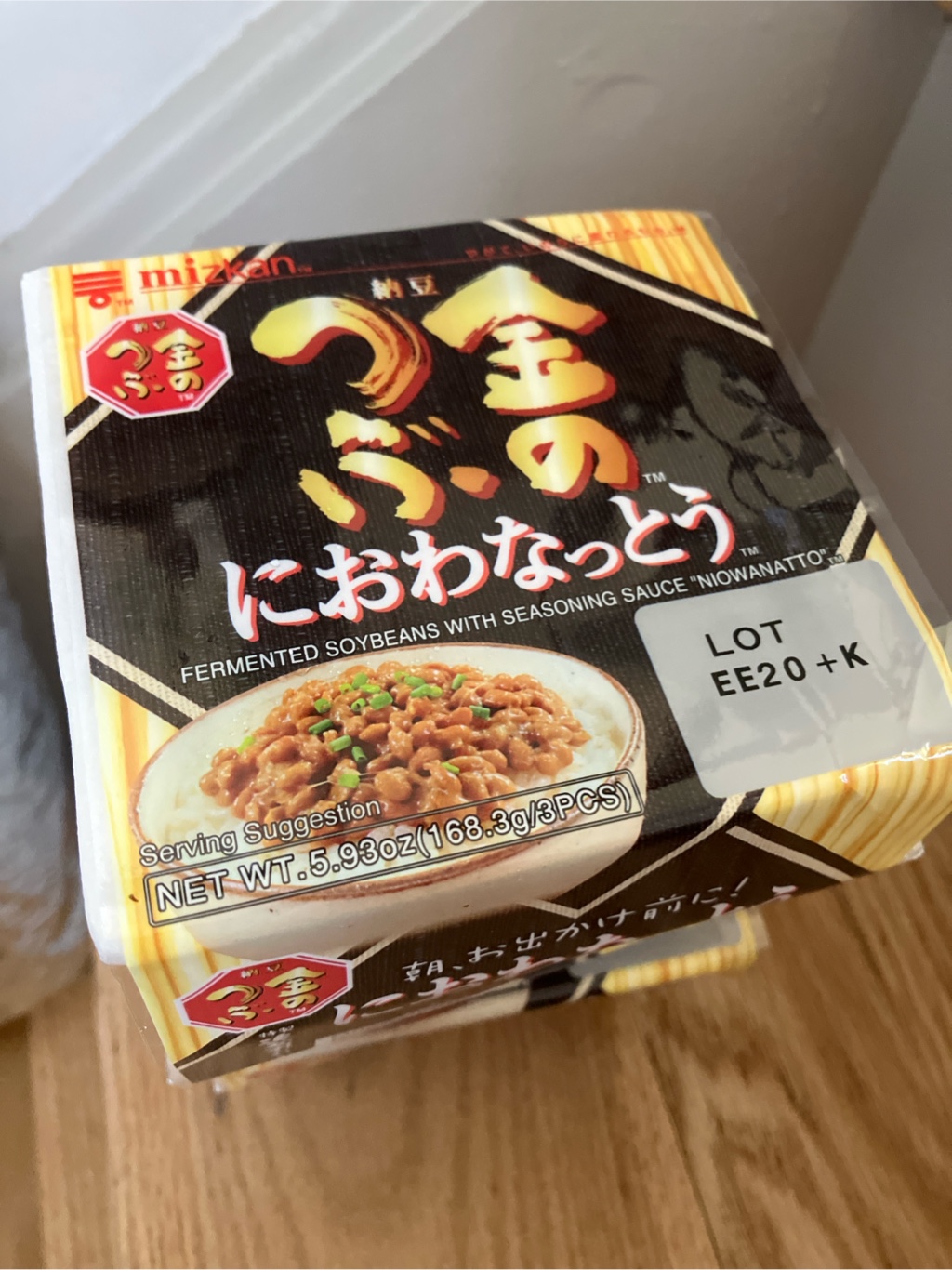 ミツカン 金のつぶ におわ 納豆 3p - Weee!