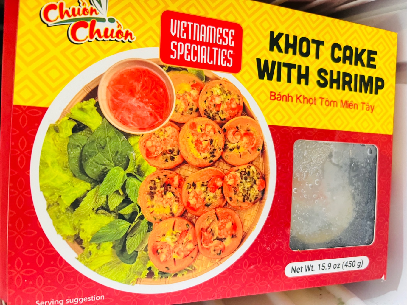 Get Dragonfly Khot Cake with Shrimp, Frozen 15.9 oz Delivered