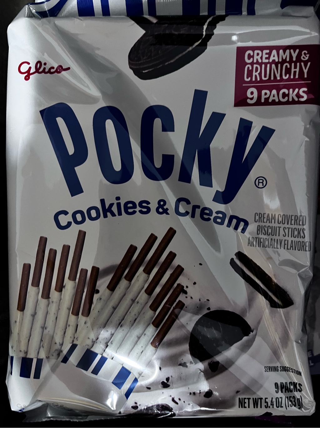 Get Glico Pocky Cookies & Cream 9P 129.6 g Delivered | Weee! Asian
