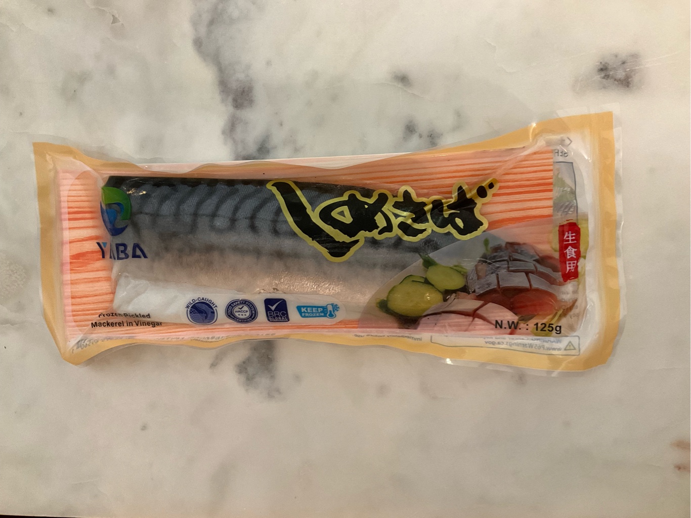 しめ鯖（〆さば）1枚入 125 グラム - Weee!