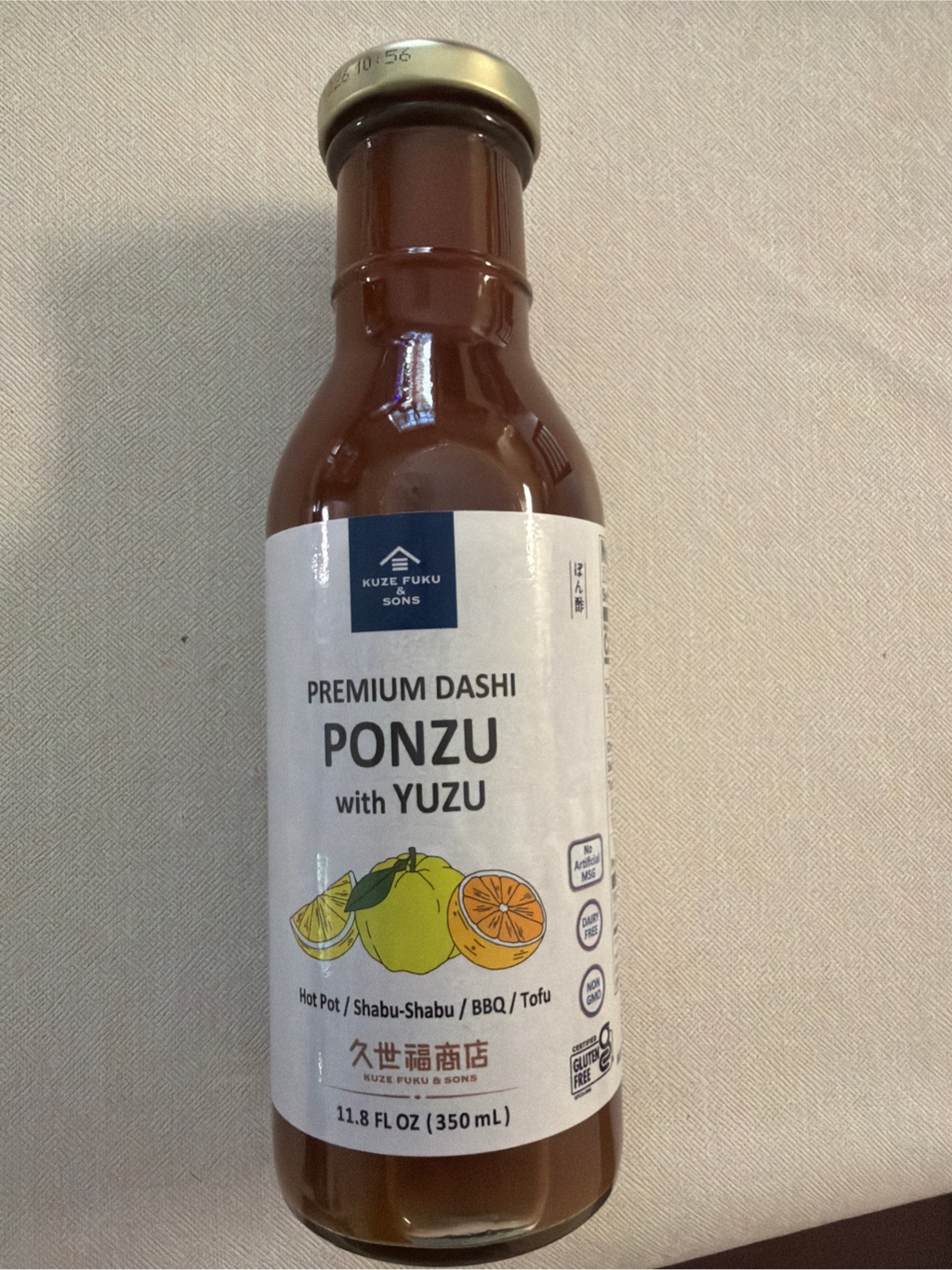 久世福商店 ゆず旨ポン酢 11.8 fl.oz - Weee!