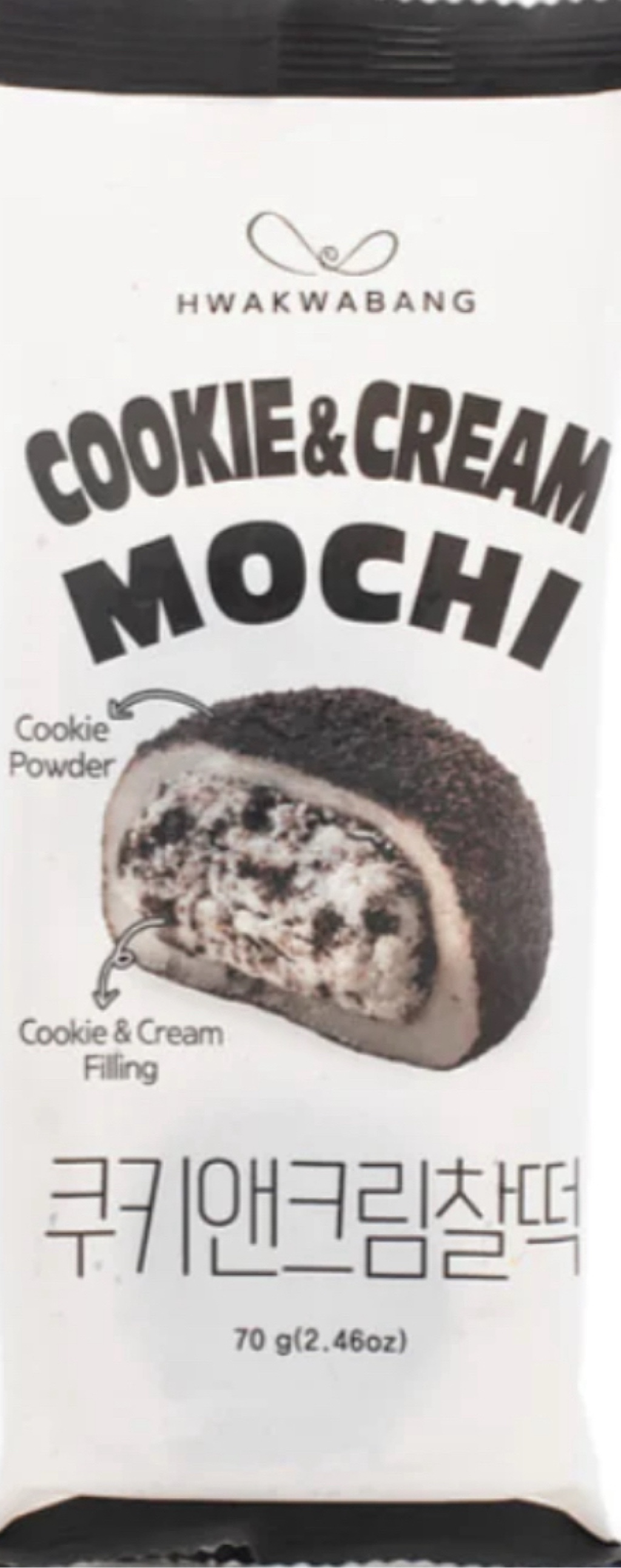 Get Hwakwabang Cookie & Cream Mochi, Frozen Delivered | MásGusto