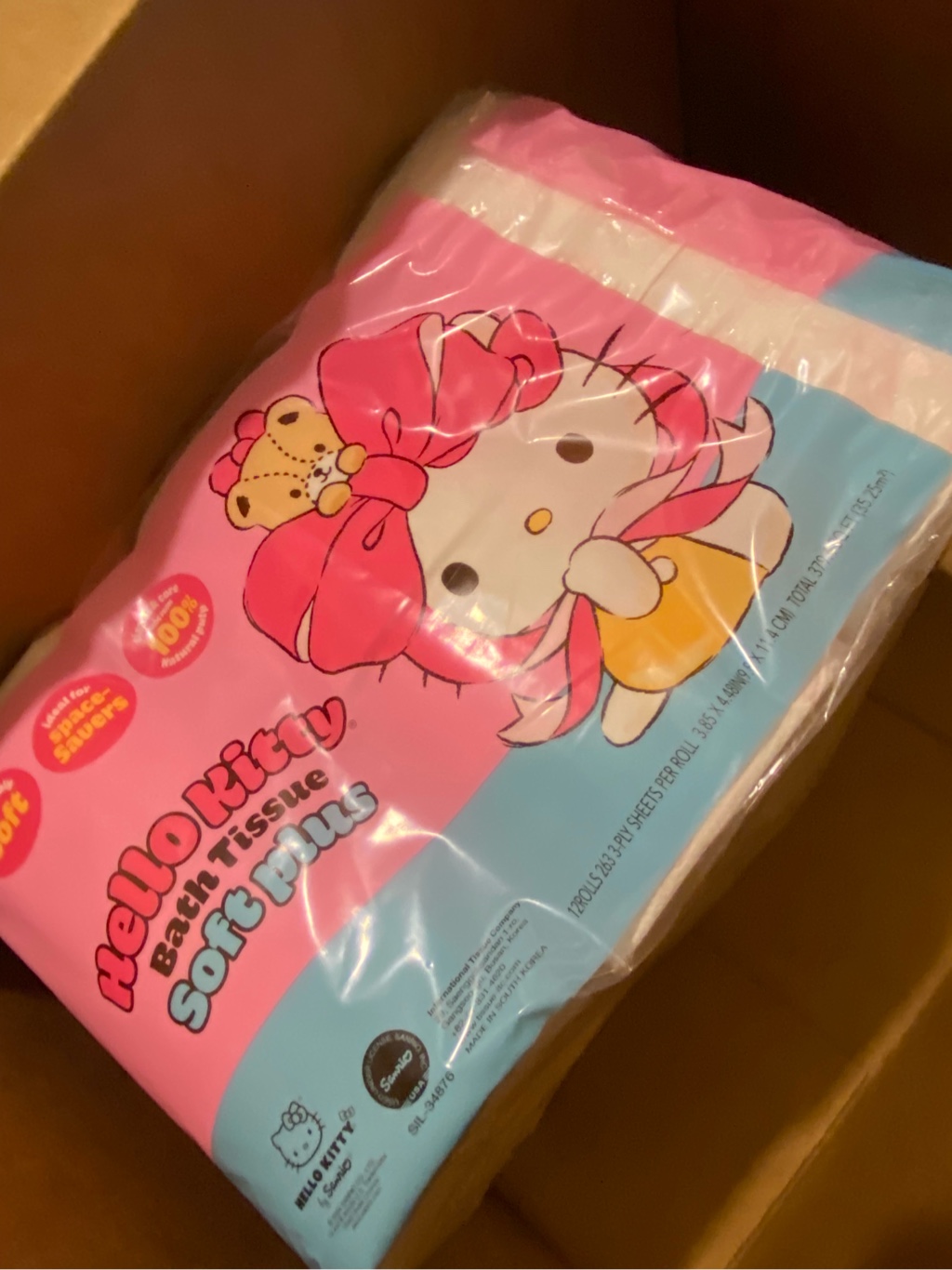 韓国製】サンリオ ハローキティ プレミアム 超柔らか 厚手 トイレット