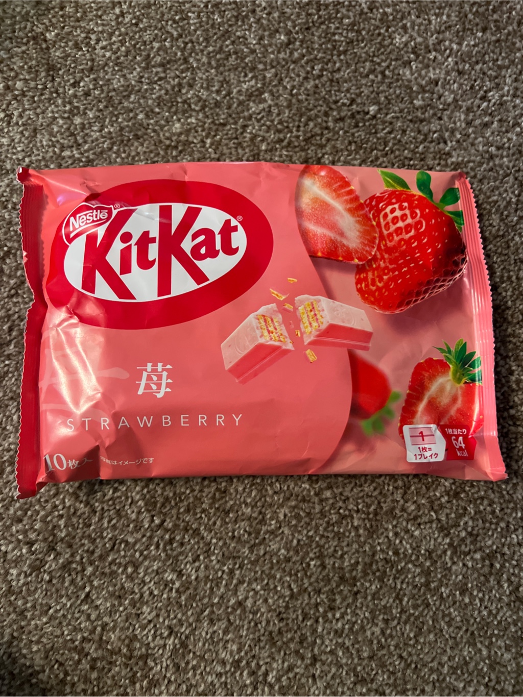 キットカット いちご 10枚入り 3.98 オンス - Weee!