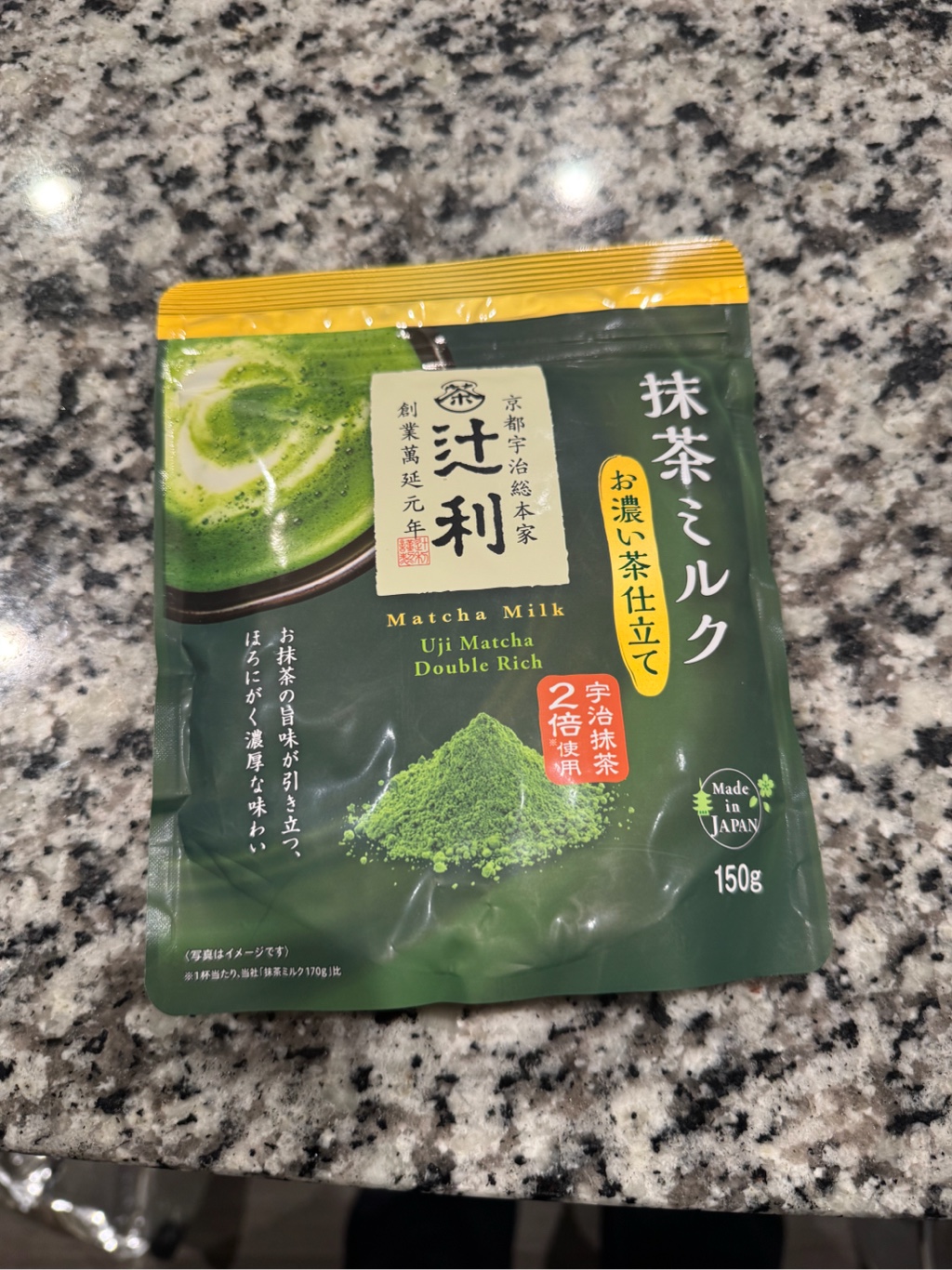 KATAOKA 辻利2倍牛奶浓厚抹茶粉150 克- Weee!