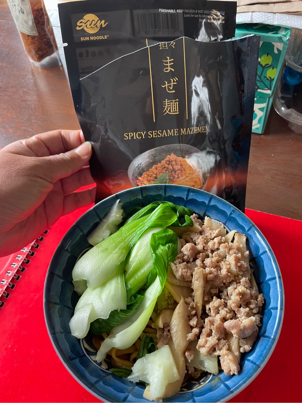 Get Sun Noodle Spicy Sesame Mazemen Noodle, Frozen (1 Serving) 7.2