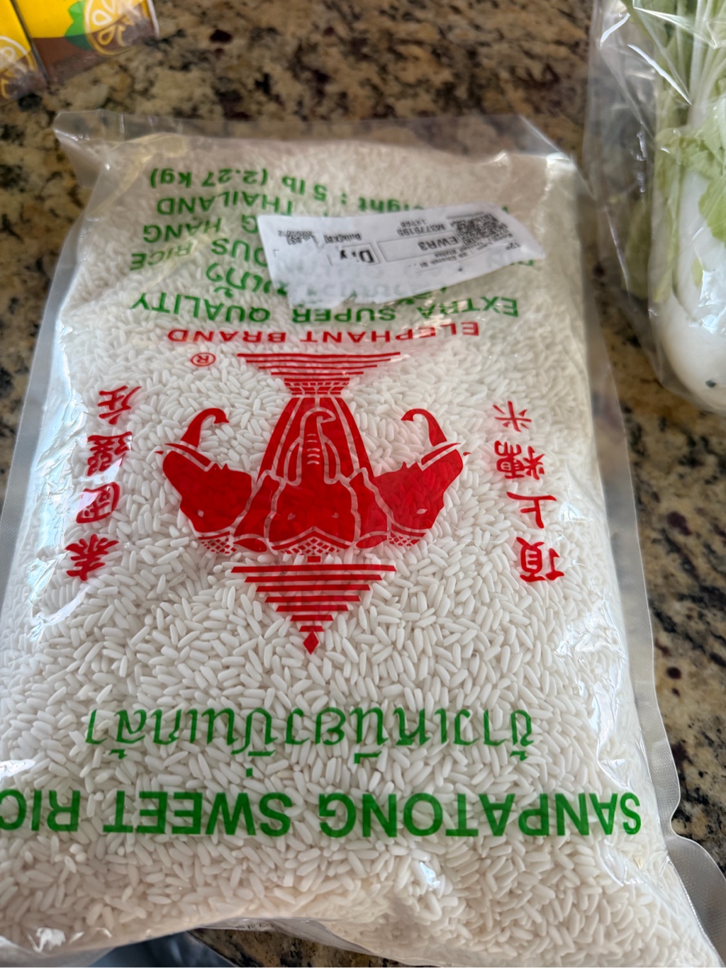 thumbnail image 2 of Three Ring Thai Sticky Rice (Sweet Rice) – 5 Lb Bag, Perfect For Authentic Recipes 2 of 5