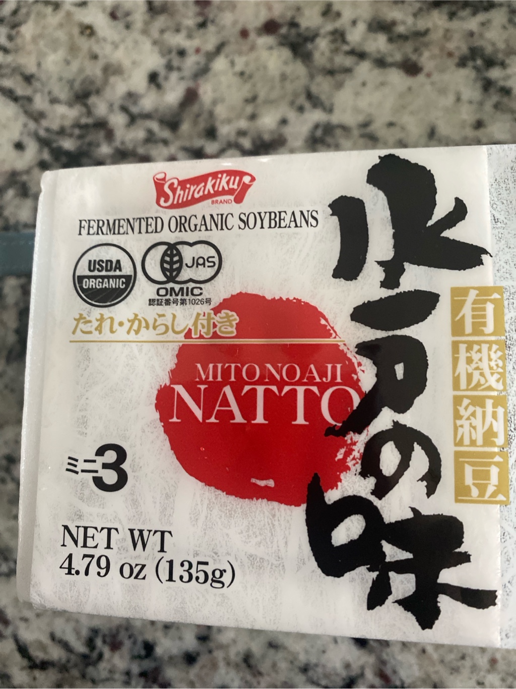 水戸の味 有機納豆 3パック 135.9 グラム - Weee!