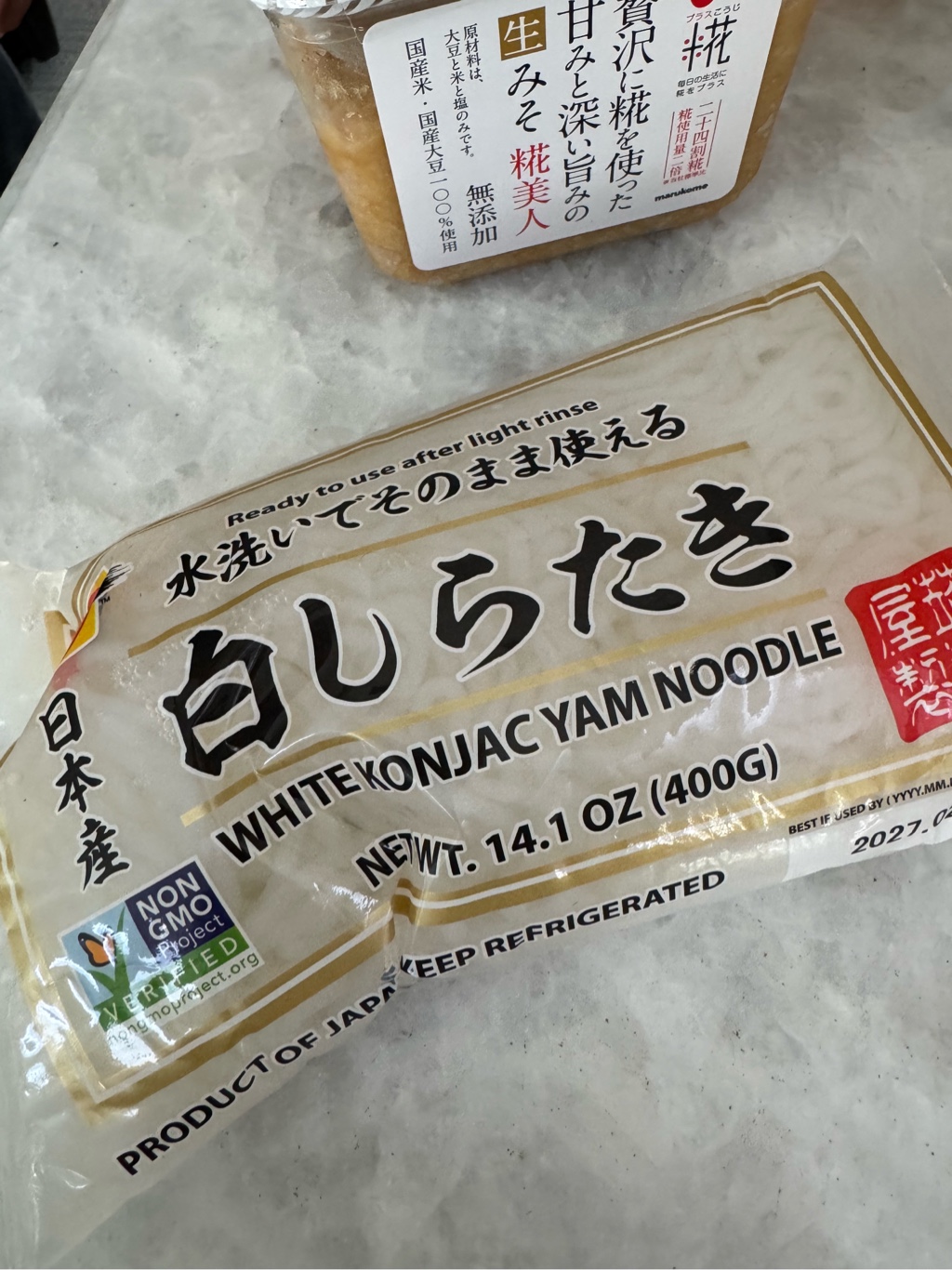 J-Basket 白しらたき 糸こんにゃく 400 グラム - Weee!