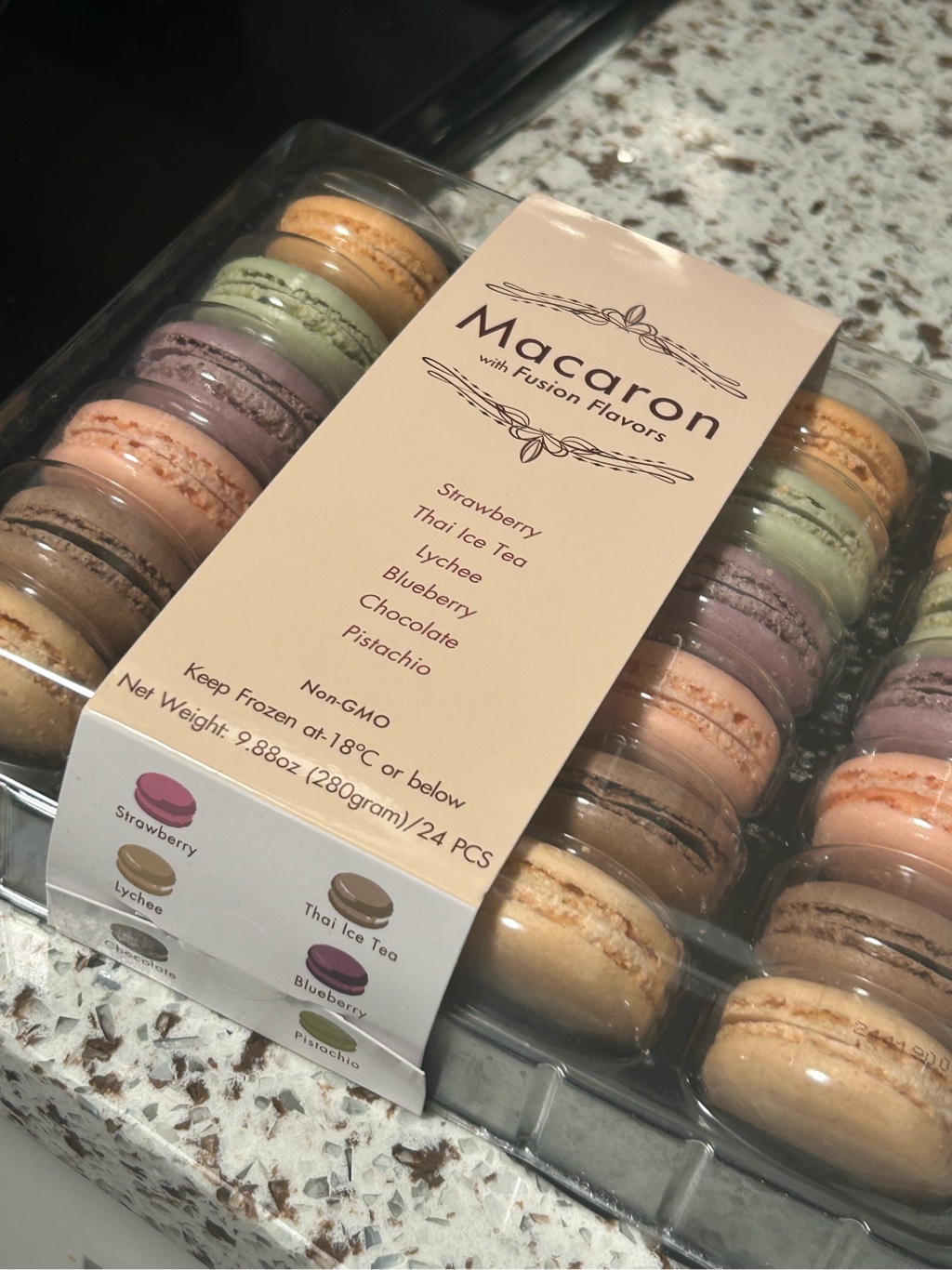Get Macaron with Fusion Flavors, Assorted 24pcs Frozen 9.88