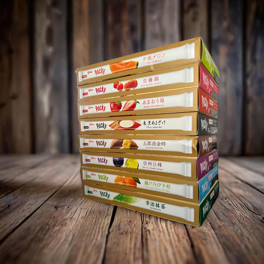 日本直送」江崎グリコ・日本限定 地元ポッキー 信州巨峰 13袋箱入り