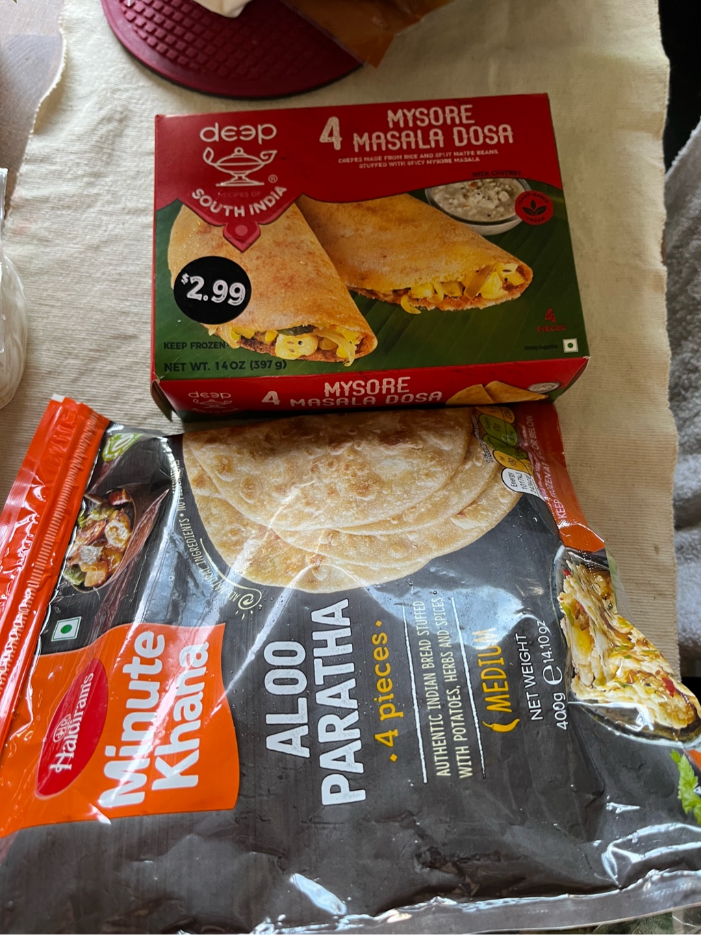 Get Deep South Indian Mysore Masala Dosa 4pcs 14 oz