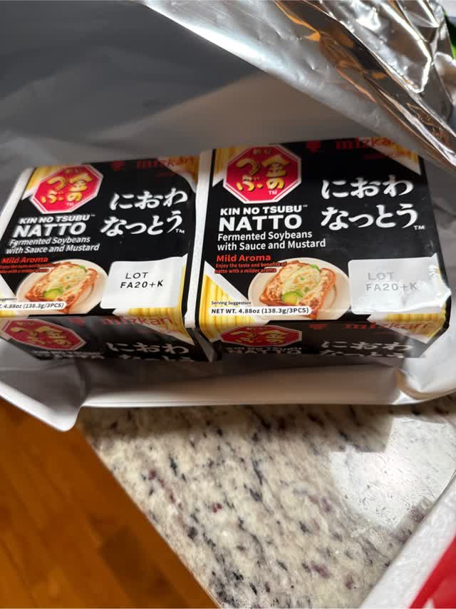 Get Mizkan Kintsubu Niowa Natto Low Smell Frozen 3pk 4.88 oz