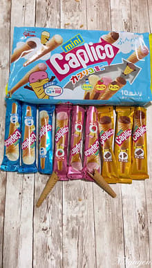 カプリコ ミニ ミルク・いちご・チョコ 3種10本入り 82.5 グラム - Weee!