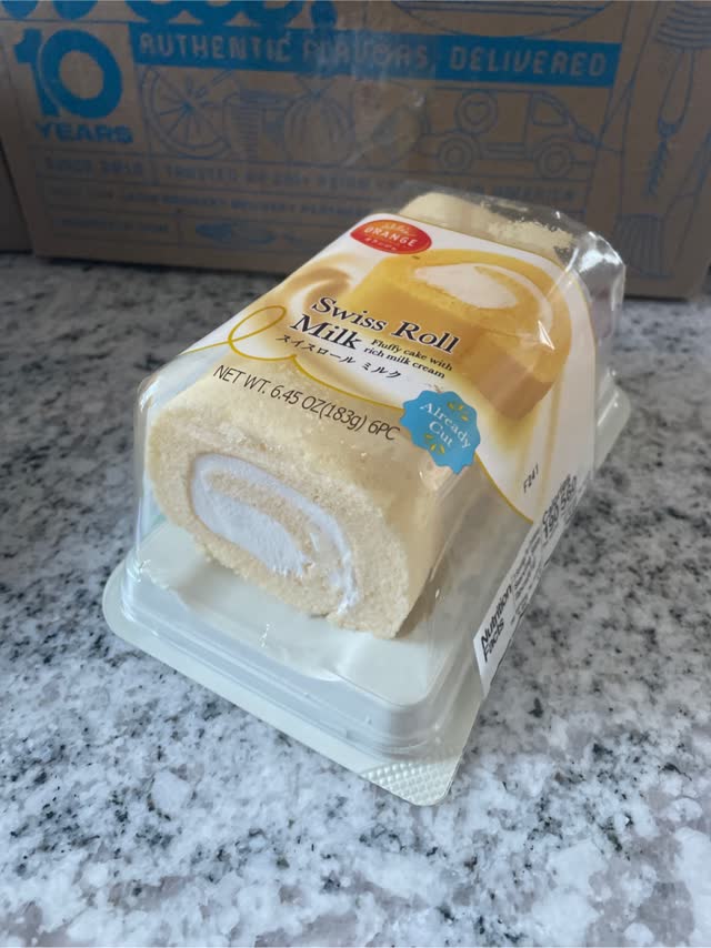 Get Orange Swiss Roll Milk 6.45 oz Delivered | Weee! Asian Market