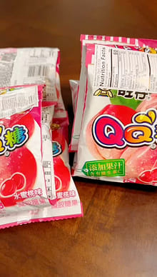 Want Want QQ キャンディ ピーチ味 100 グラム - Weee!