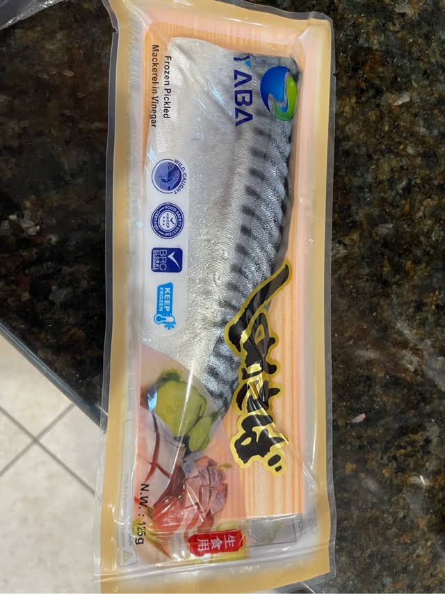 〆鯖辣韮 しめ鯖（〆さば）1枚入 125 グラム - Weee!