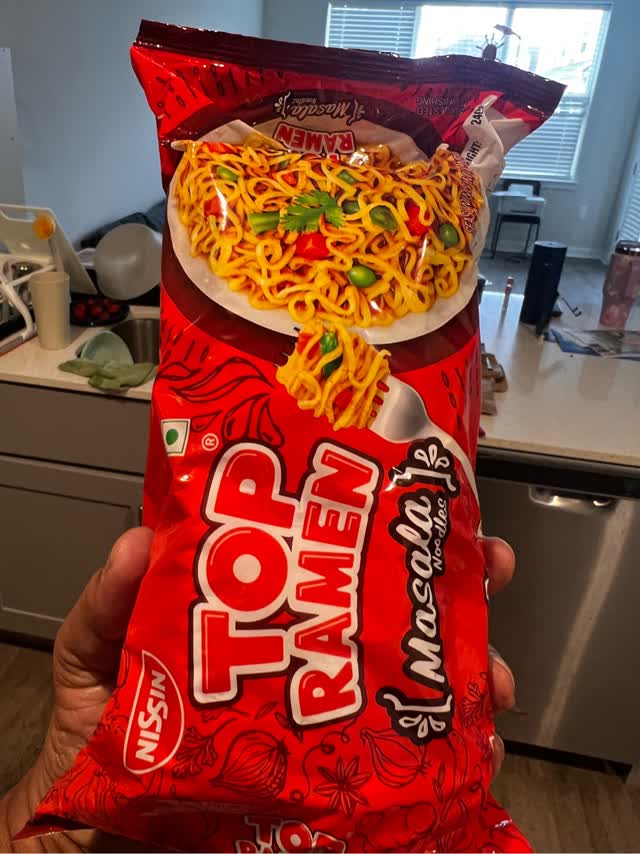 Top Ramen Noodles - Masala - Quad, 9.88 oz pack - Weee!