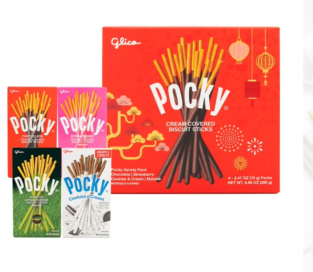 Get Glico Pocky Happy Lunar New Year Variety Pack 9.88 oz