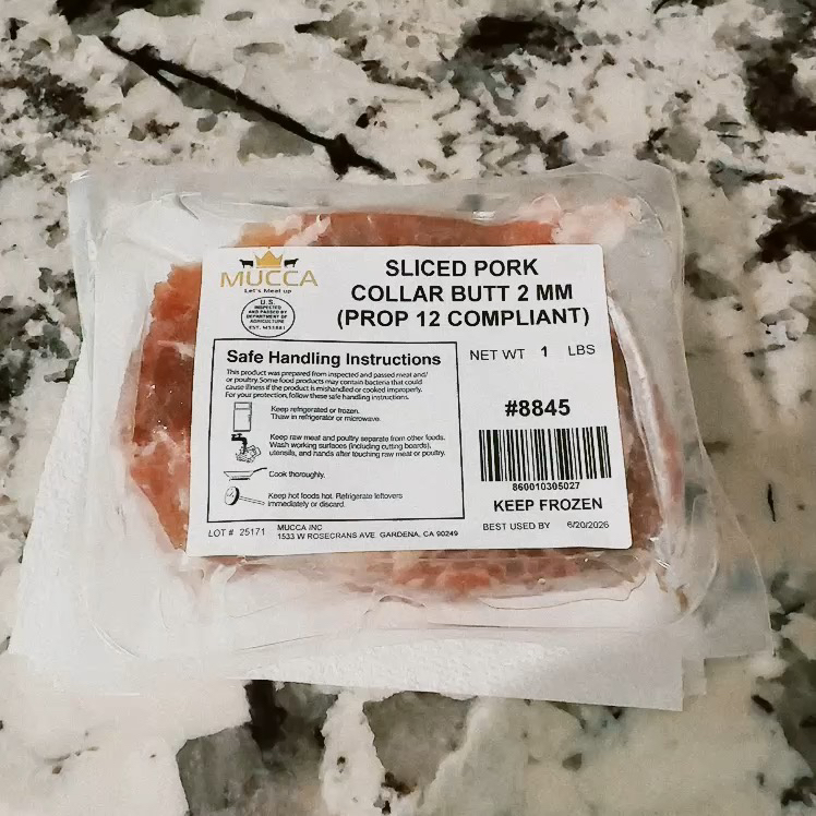 Sliced Pork 豚肉薄切り