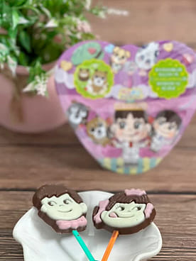 Get Fujiya Pekopoko Chocolate Lollipop 0.85oz Delivered | Weee