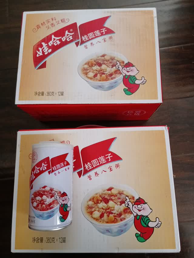 娃哈哈桂圆莲子八宝粥12罐*360克- Weee!
