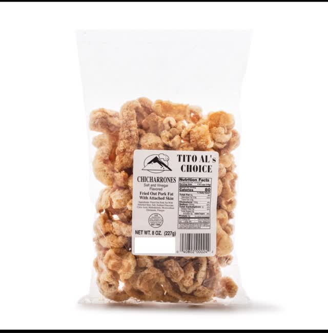 Get Tito Al's Pork Chicharon, Salt & Vinegar Flavor