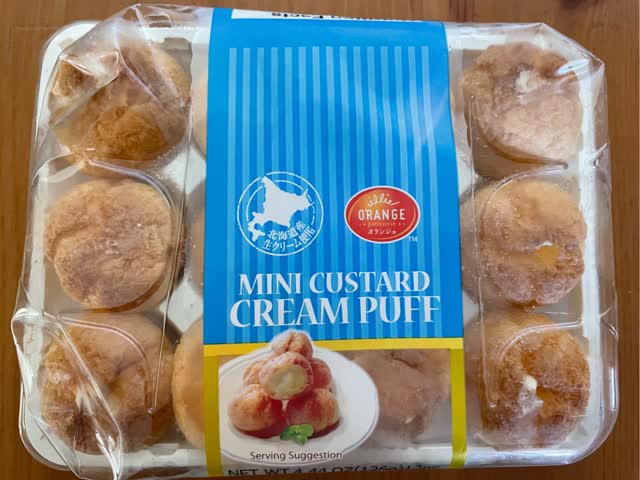 オランジェ ミニカスタード シュークリーム 12個入り 126 グラム - Weee!