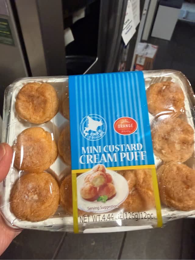 新品　ミニEXクリーム オランジェ ミニカスタード シュークリーム 12個入り 126 グラム - Weee!