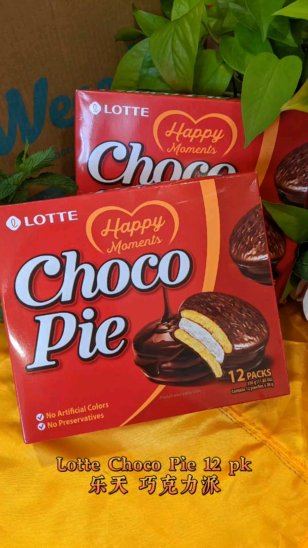 Lotte Choco Pie 12 pk Lotte Chocolate Pie