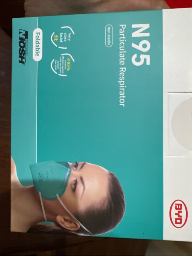 BYD Care N95 防护一次性口罩(20片) 1 盒- Weee!
