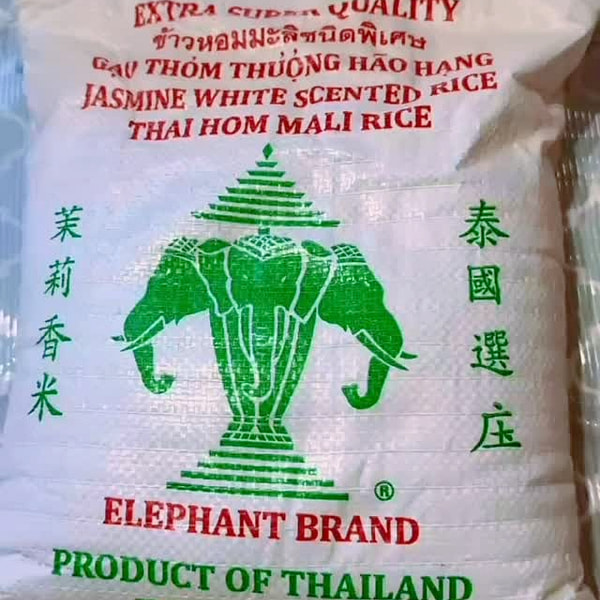 Three Elephants Thai Jasmine Rice 10 lbs