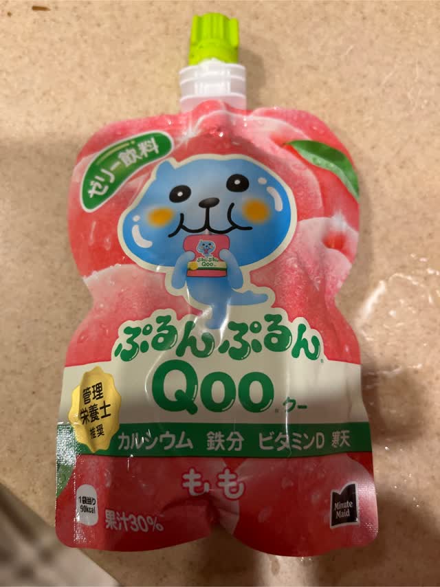Qoo ゼリー飲料 たっぷり果汁 ピーチ 4.4 オンス - Weee!