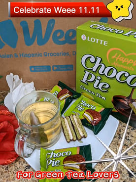 ロッテ チョコパイ 抹茶（12個入） 336 グラム - Weee!