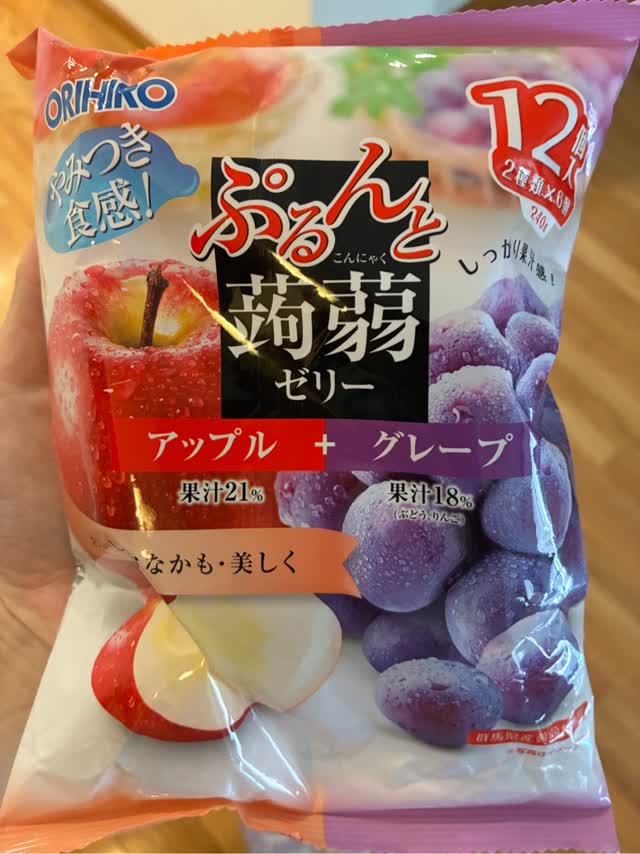 オリヒロ ぷるんと蒟蒻ゼリー アップル＋グレープ - Weee!