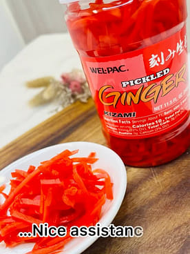 Get Welpac Pickled Ginger (Kizami Beni Shoga) Delivered | Weee