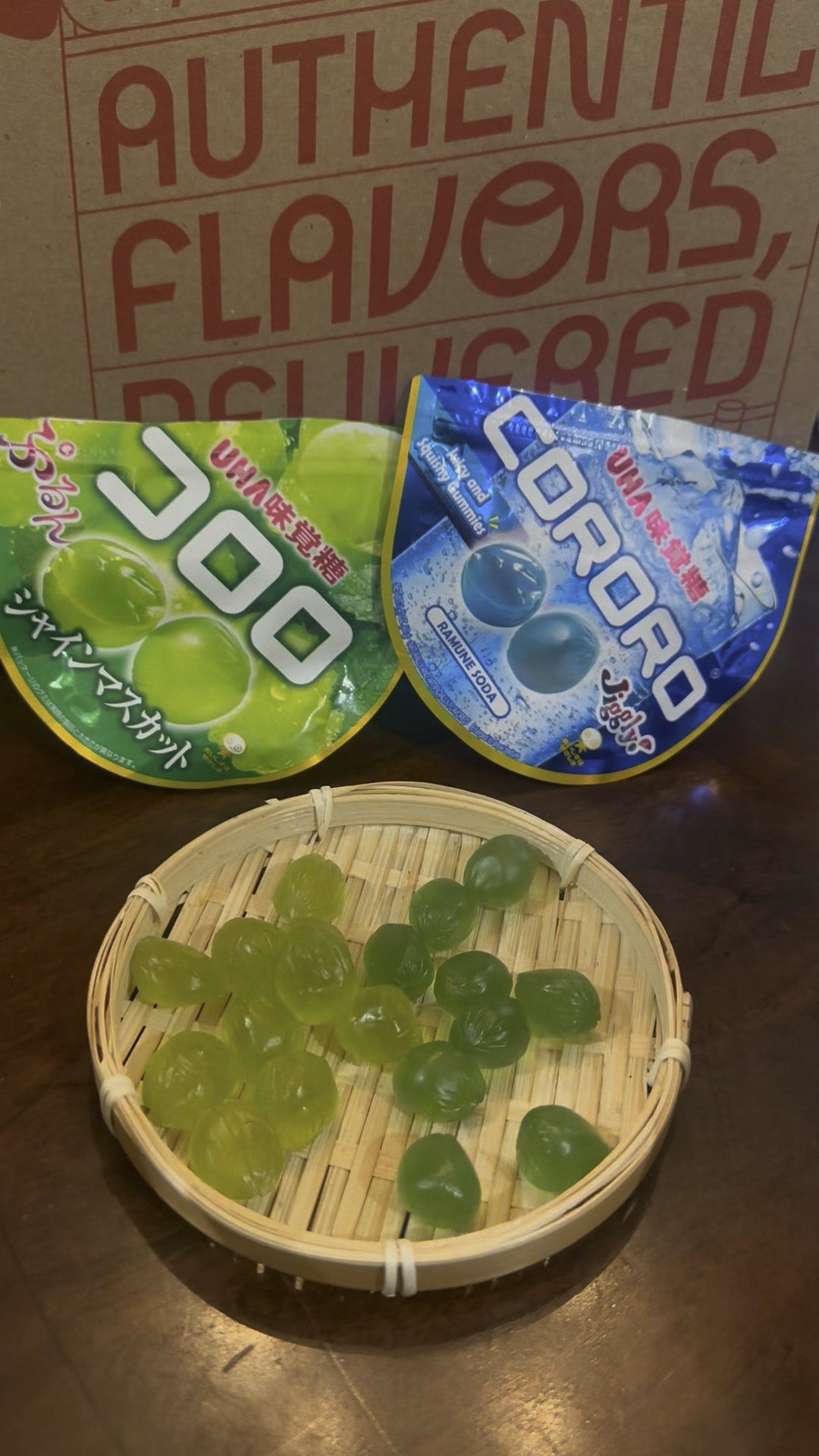 ウーハ グリーングレープグミ + ウーハ コロロラムネ