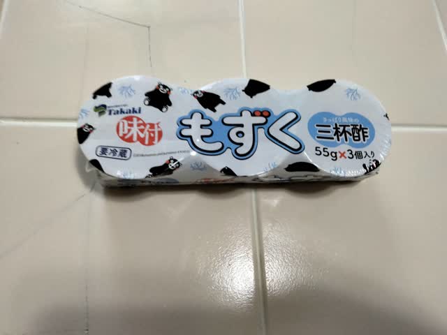 味付もずく 三杯酢 3個入り 165 グラム - Weee!