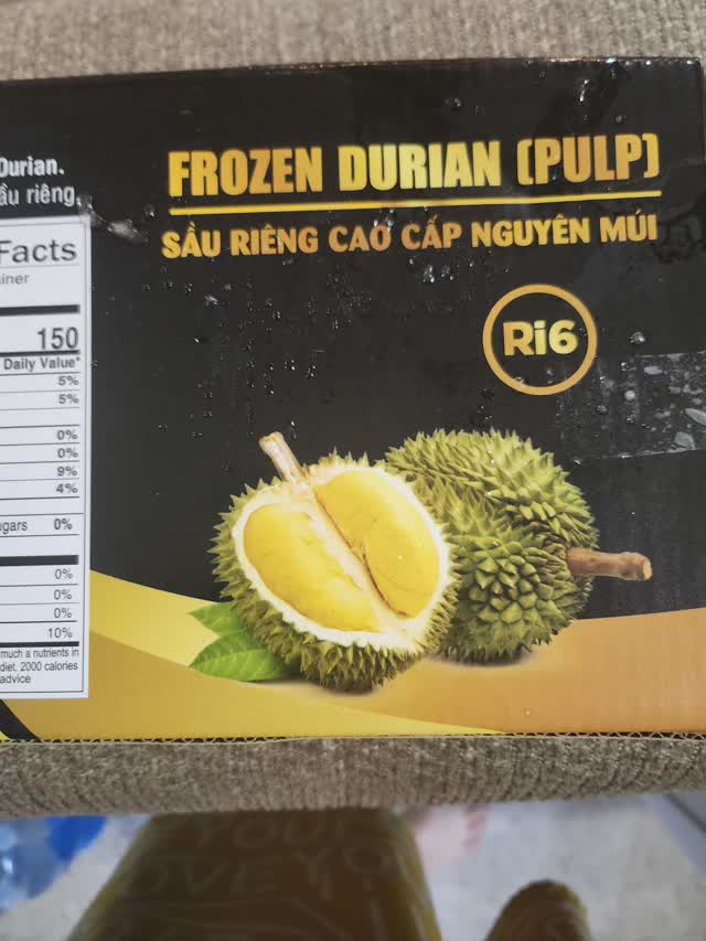 Get 3 Mien Premium Ri6 Durian (Pulp), Frozen 14 oz Delivered